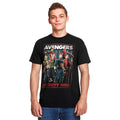Imagen del producto Avengers - Camiseta Collage de Héroes Infinitos negra