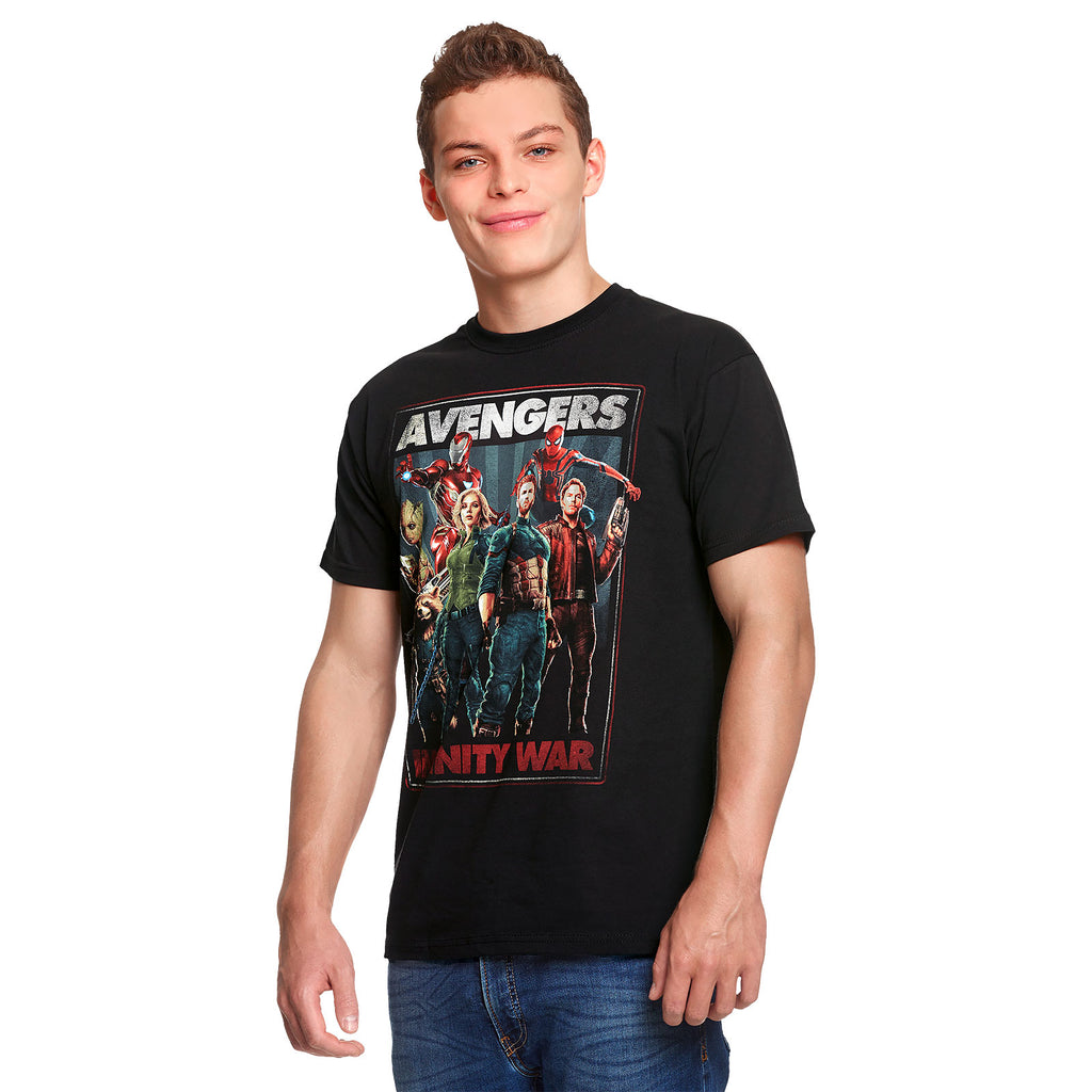 Imagen del producto Avengers - Camiseta Collage de Héroes Infinitos negra