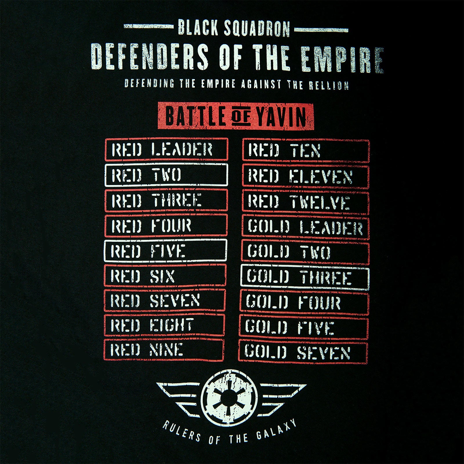 Imagen del producto Star Wars - Camiseta Black Squadron negra