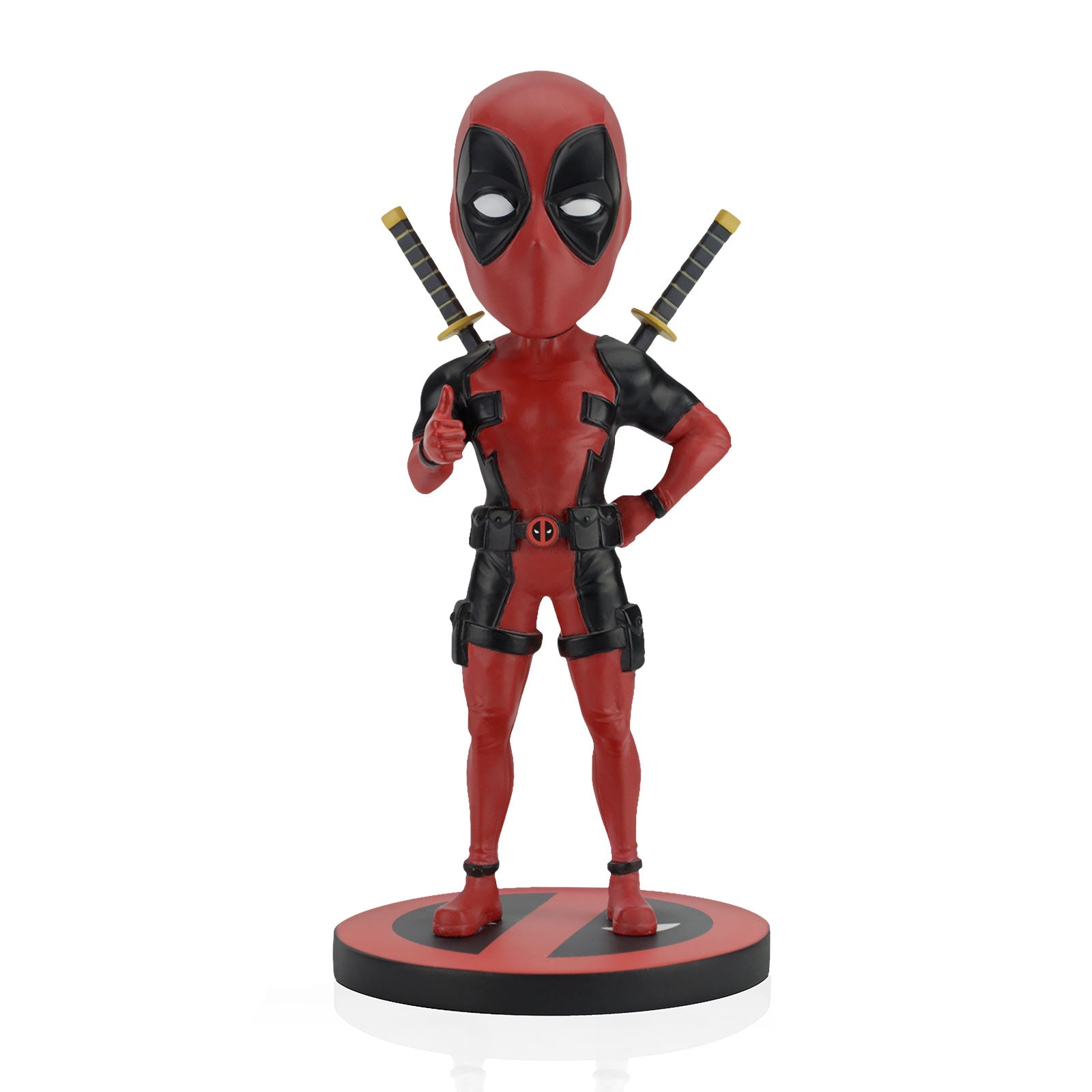 Imagen del producto Figura de cabeza oscilante de Deadpool Head Knockers Deluxe