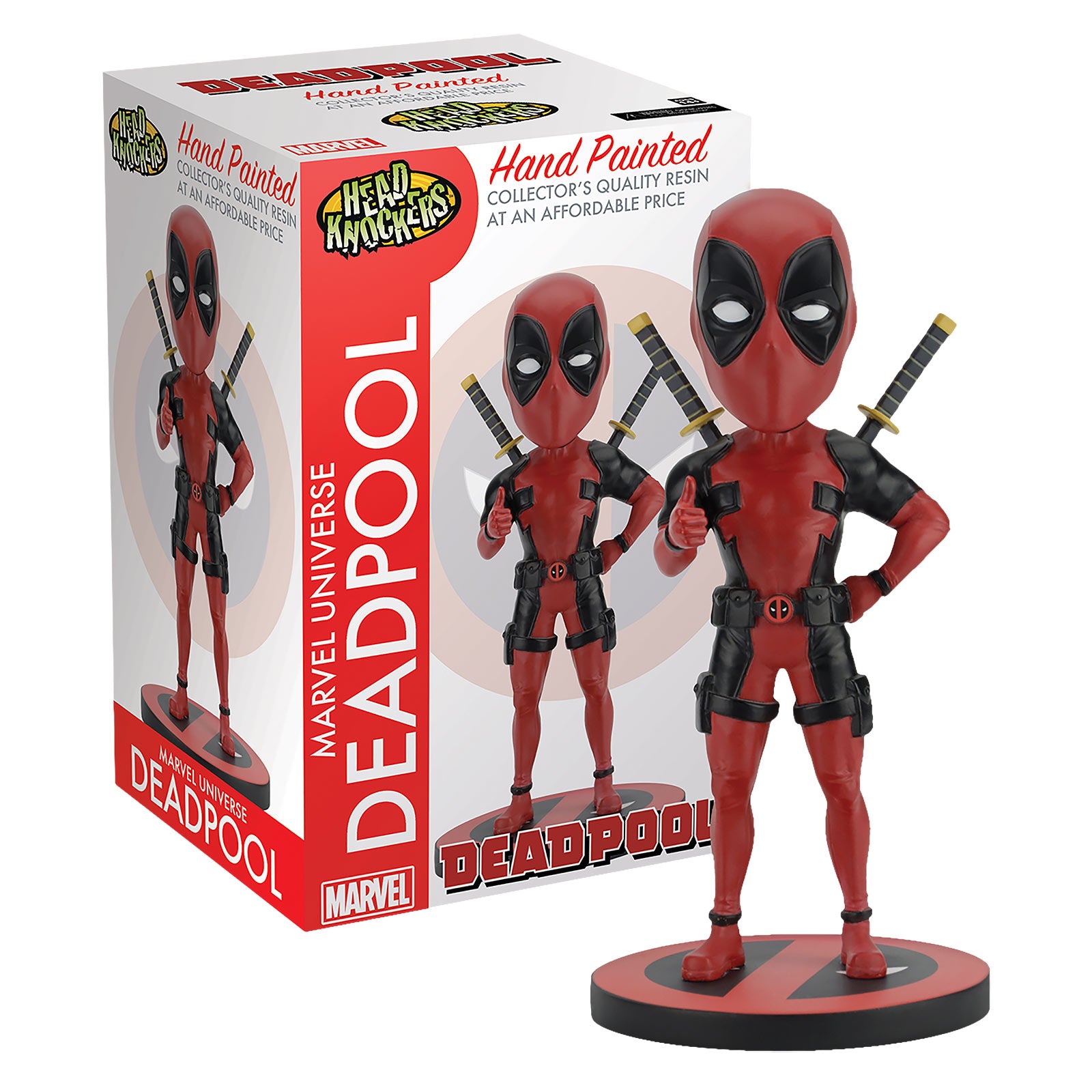 Imagen del producto Figura de cabeza oscilante de Deadpool Head Knockers Deluxe