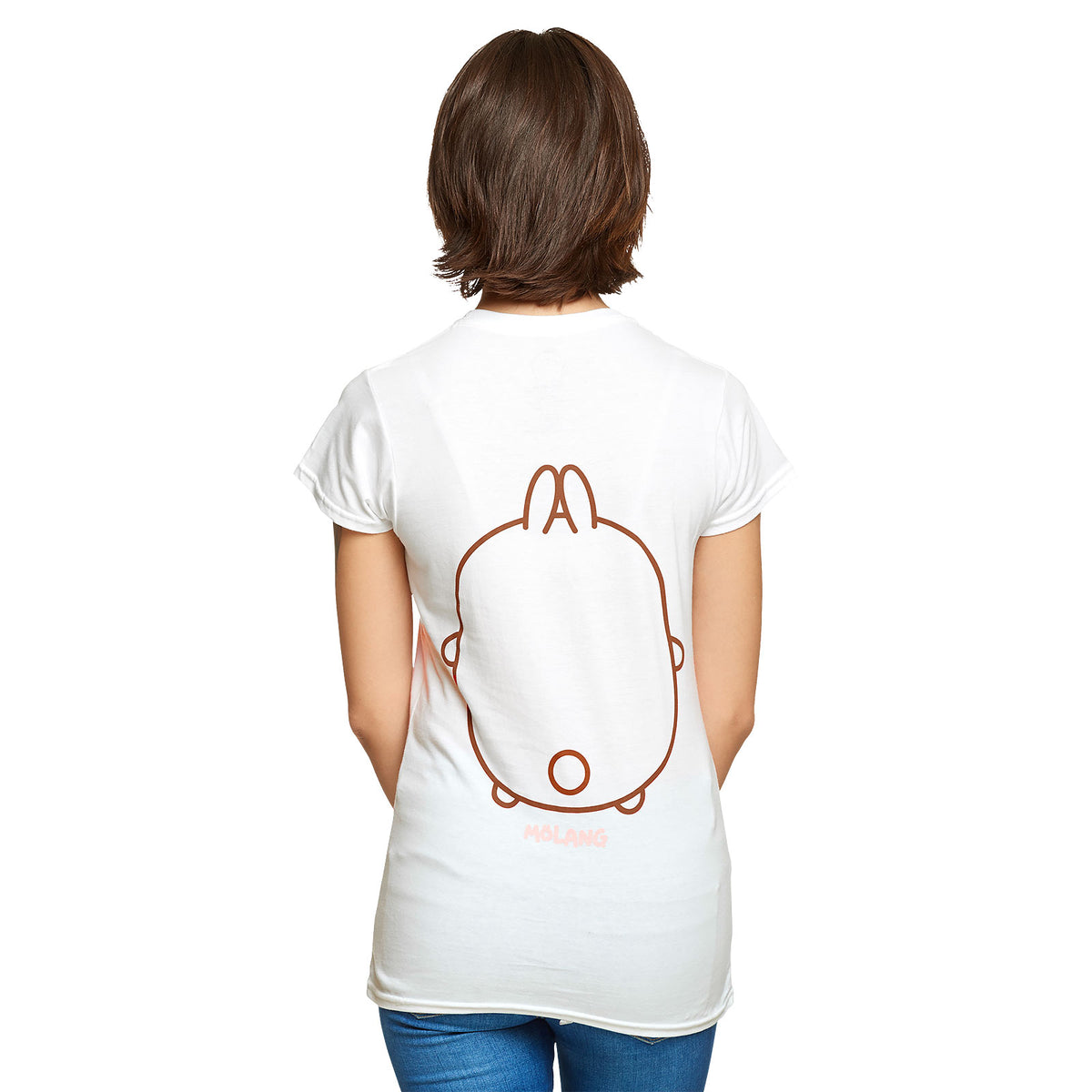 Imagen del producto Molang - Camiseta Sonrisa para Mujer en blanco