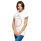 Imagen del producto Molang - Camiseta Sonrisa para Mujer en blanco