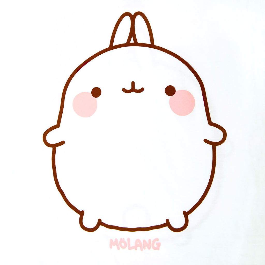 Imagen del producto Molang - Camiseta Sonrisa para Mujer en blanco