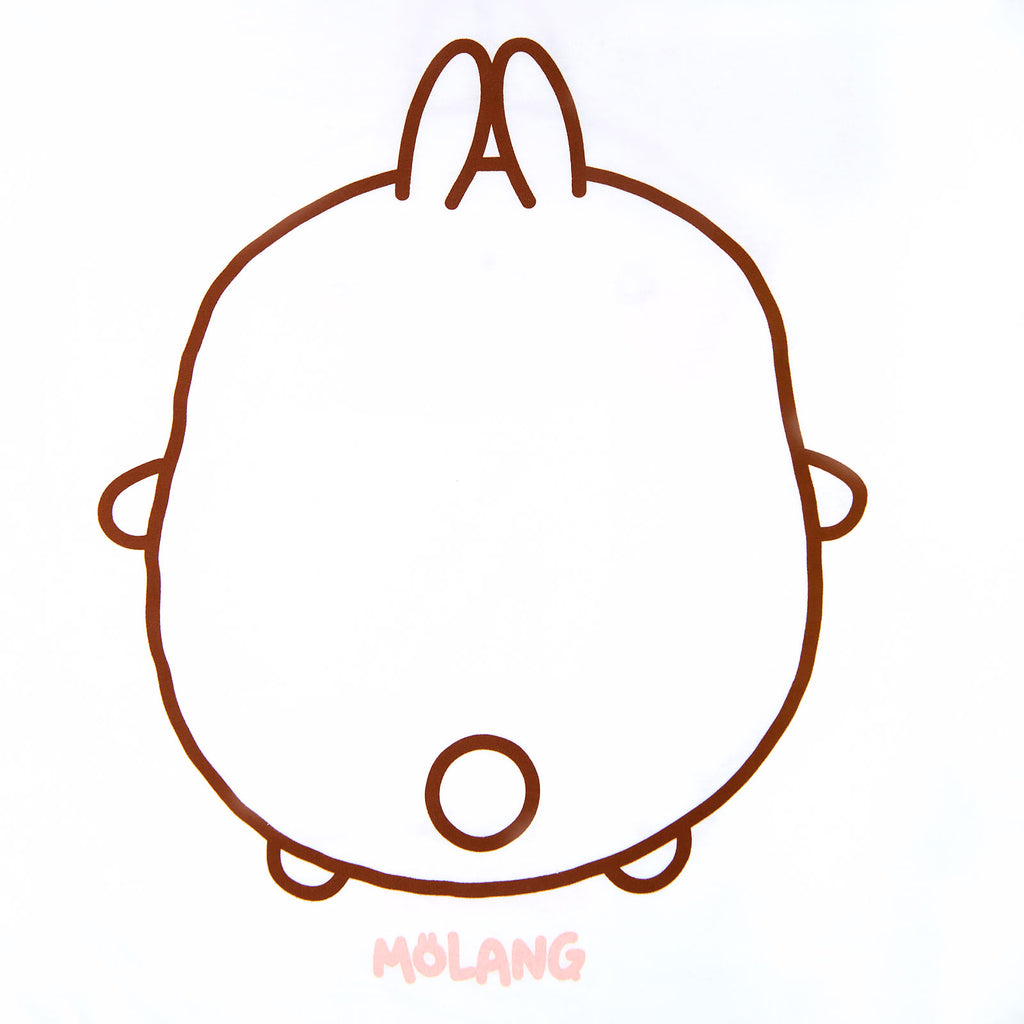 Imagen del producto Molang - Camiseta Sonrisa para Mujer en blanco