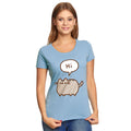 Imagen del producto Pusheen - ¡Hola Adiós! Camiseta azul para mujer
