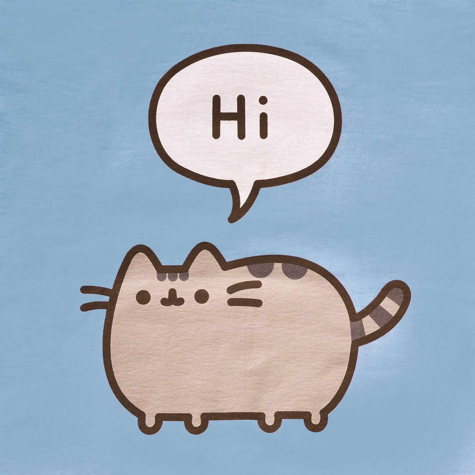 Imagen del producto Pusheen - ¡Hola Adiós! Camiseta azul para mujer