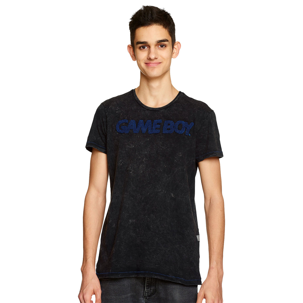 Imagen del producto Nintendo - Camiseta gris con logo de Game Boy