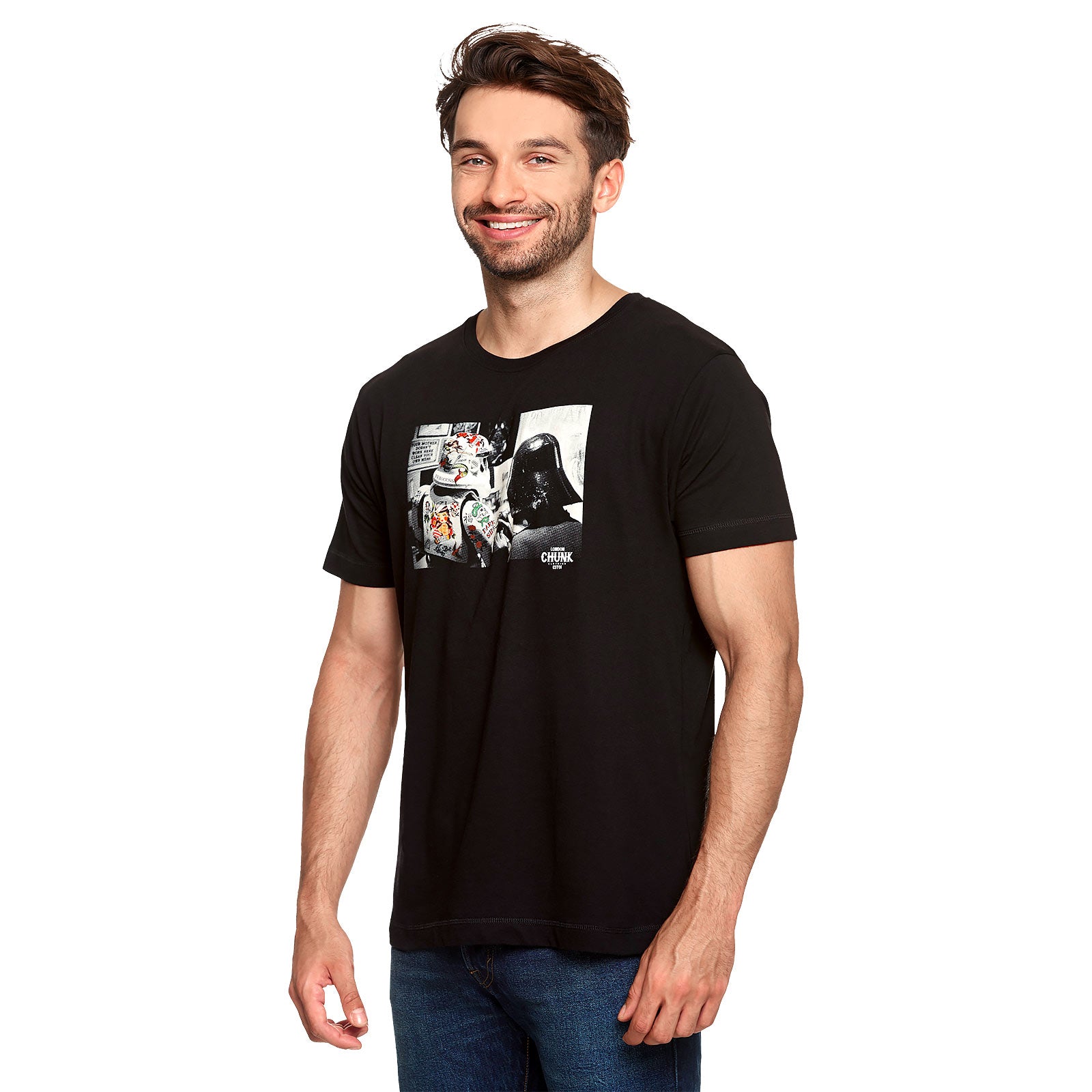 Imagen del producto Camiseta Dark Side Tattoo para fans de Star Wars negra