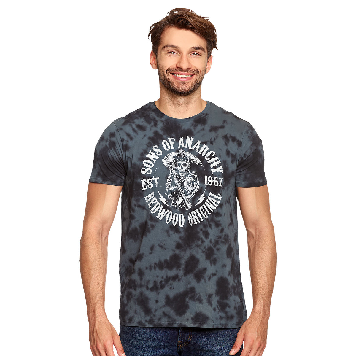 Imagen del producto Sons of Anarchy - Camiseta gris con logo de Reaper