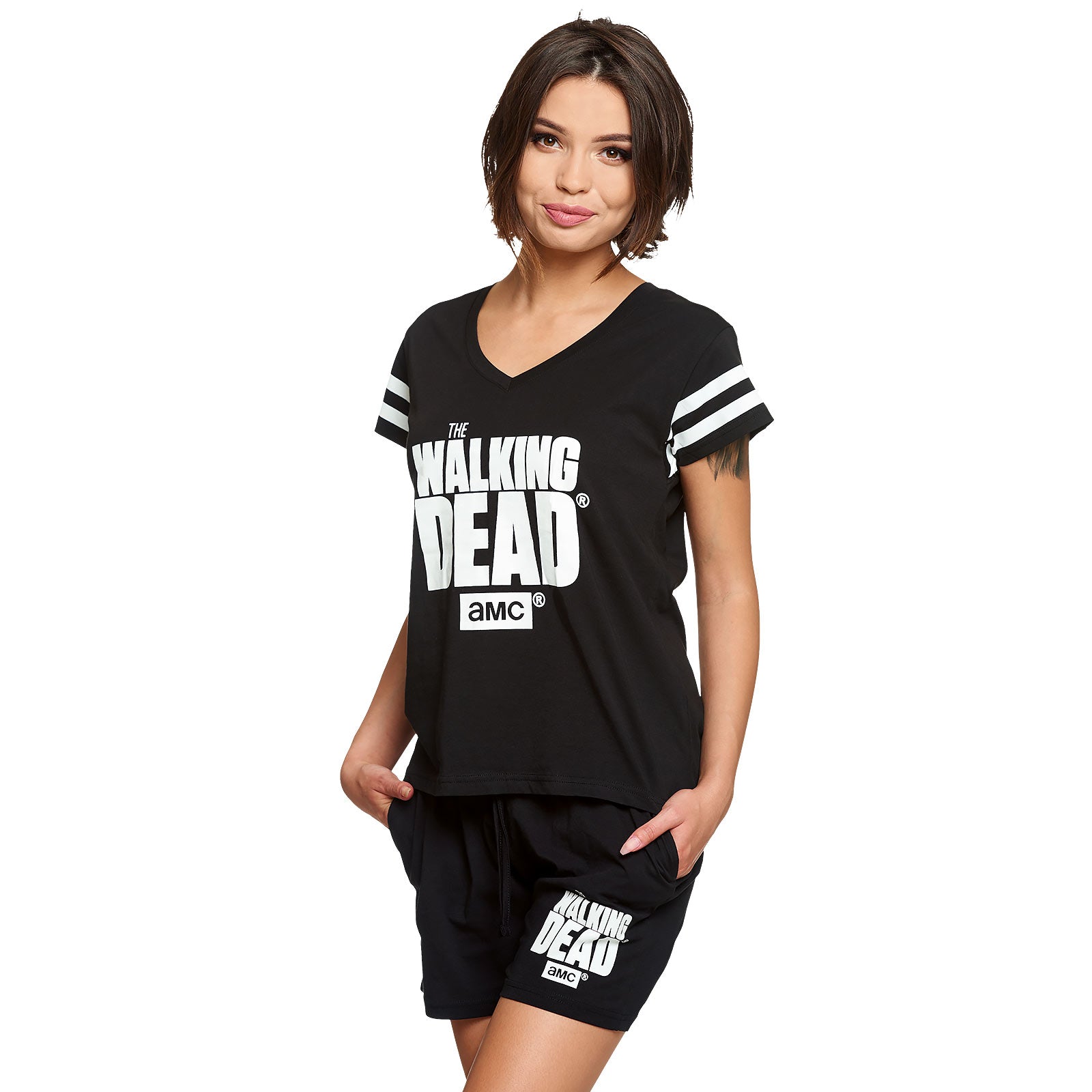 Imagen del producto Walking Dead - Pijama corto con logo para mujer