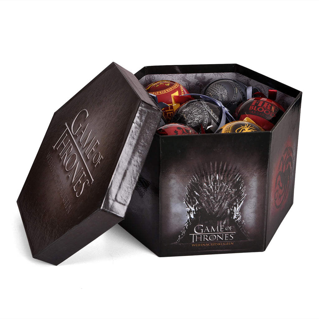 Imagen del producto Juego de Tronos - Bolas de Navidad con escudos 14 piezas