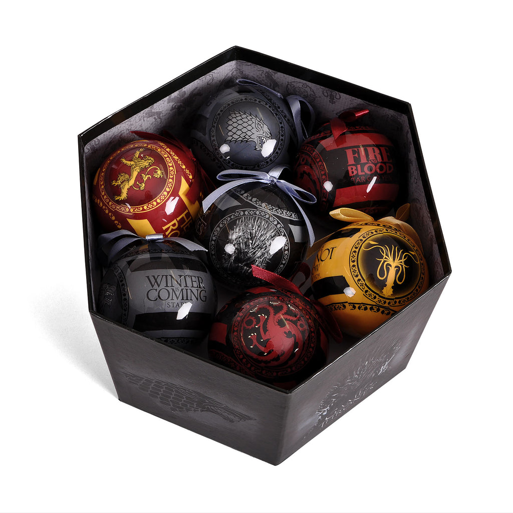 Imagen del producto Juego de Tronos - Bolas de Navidad con escudos 14 piezas