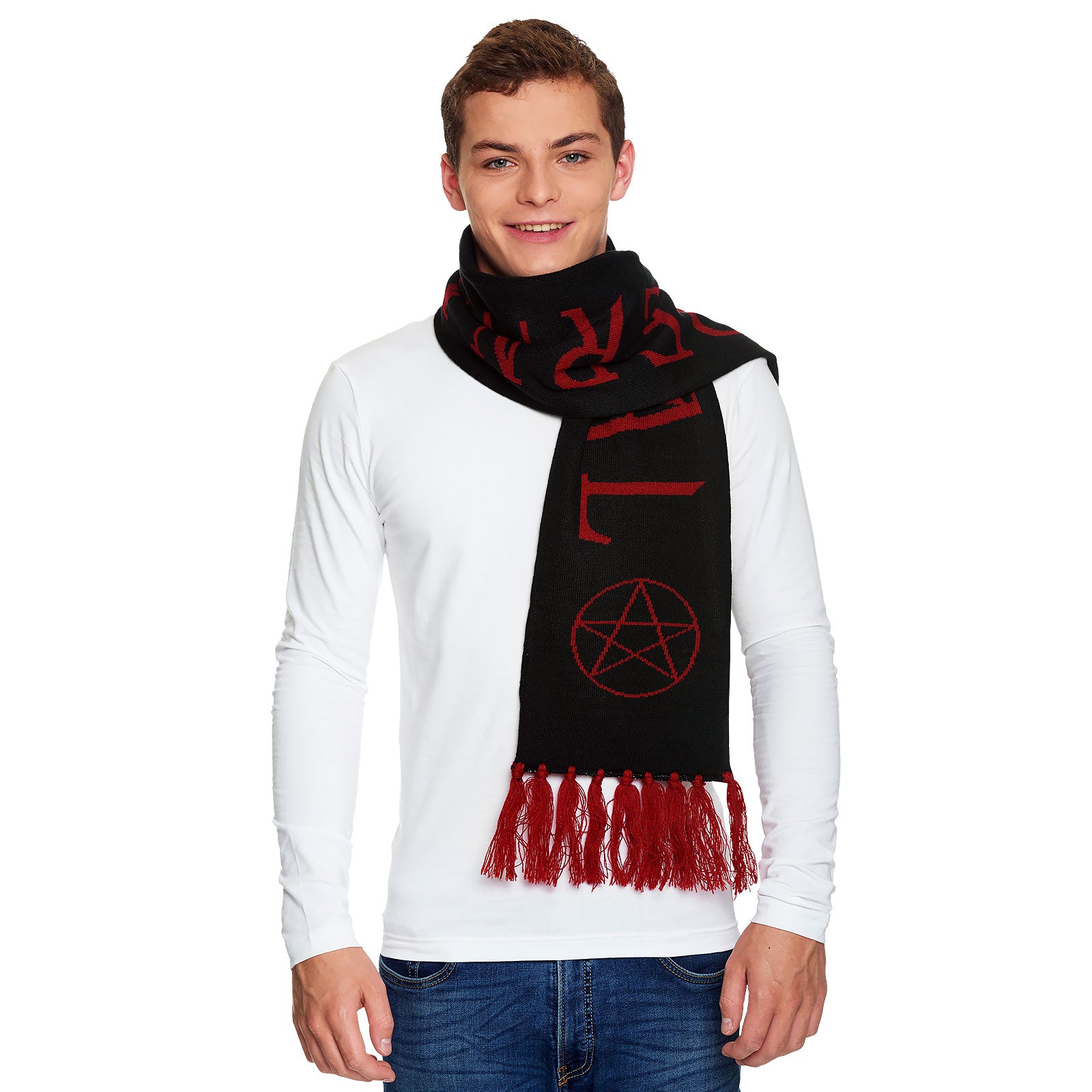 Imagen del producto Supernatural - Bufanda con logo de pentagrama