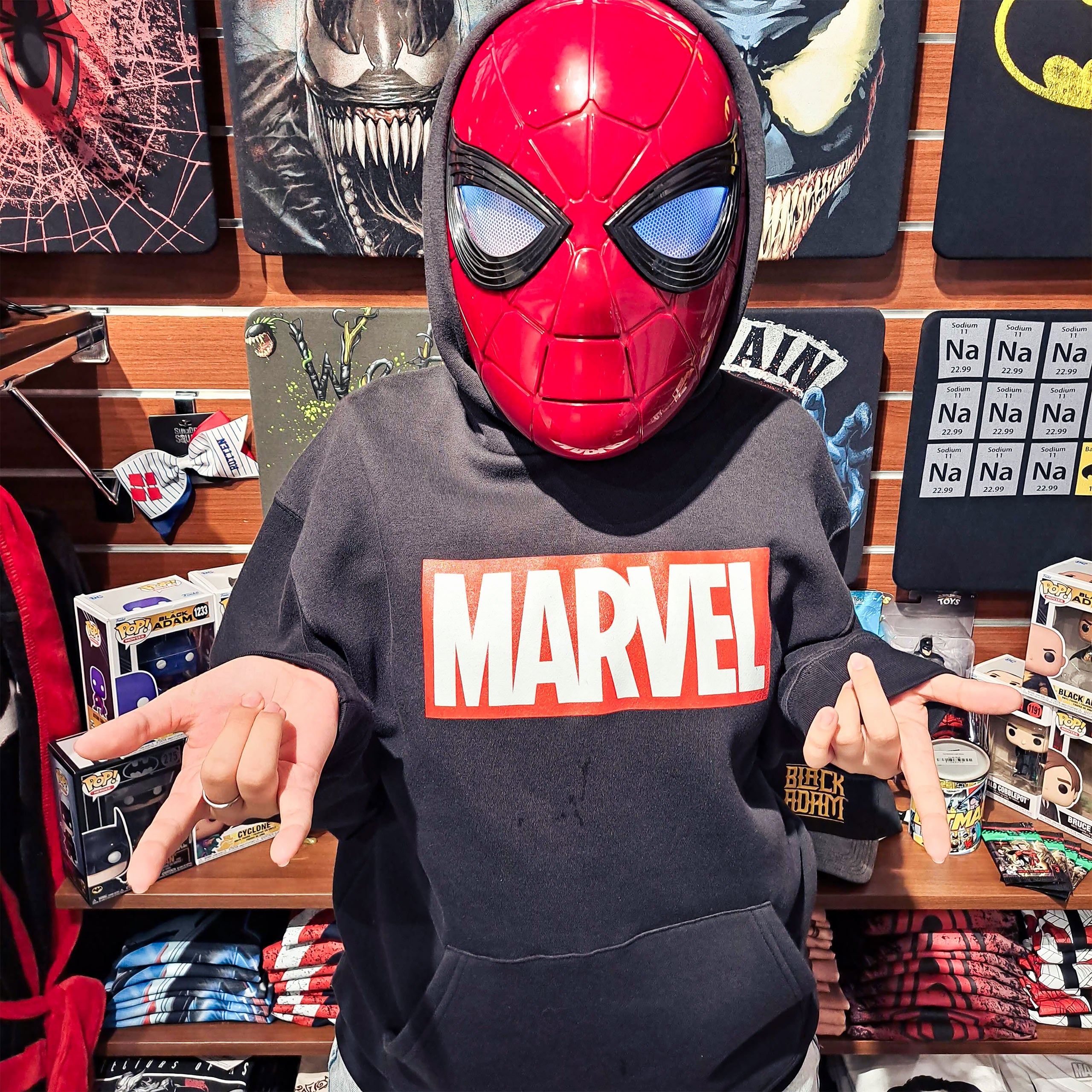Imagen del producto Marvel - Sudadera con capucha negra con logo
