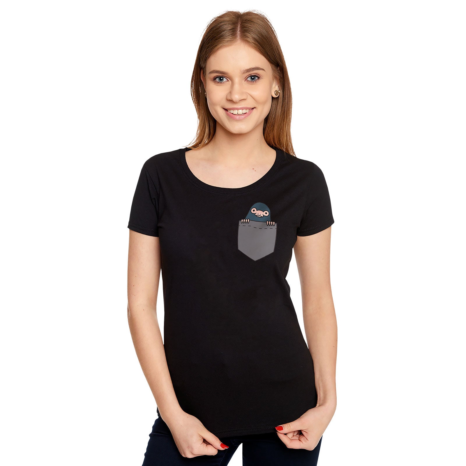 Imagen del producto Pocket Niffler - Camiseta de mujer Fantastic Beasts negra