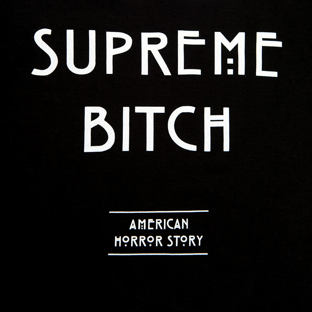 Imagen del producto American Horror Story - Camiseta Supreme Bitch para mujer negra
