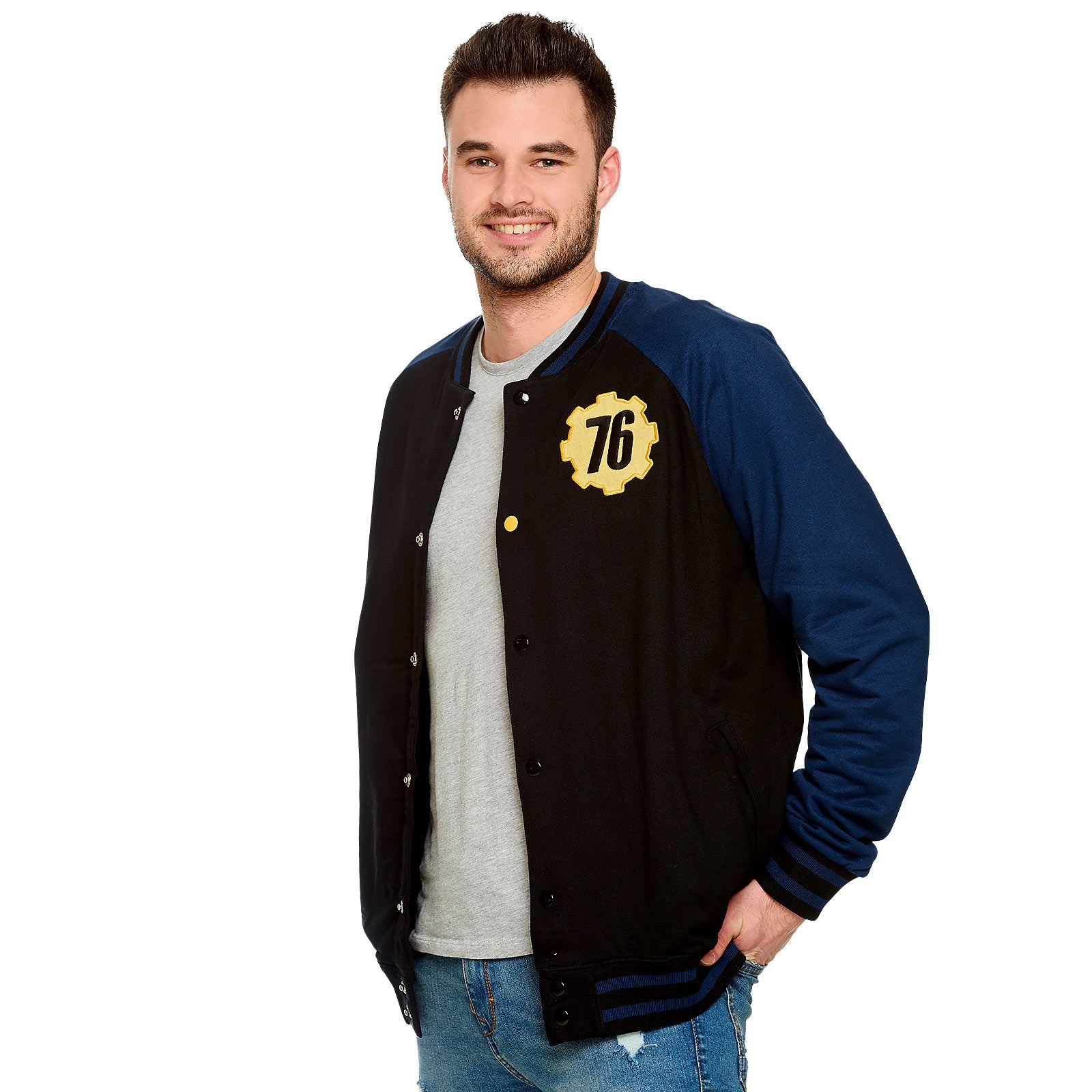 Imagen del producto Fallout - Chaqueta universitaria con logo de Vault 76