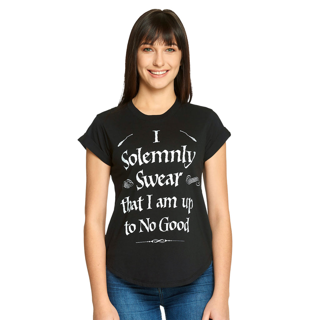 Imagen del producto Harry Potter - Camiseta de mujer Mischief Managed en negro