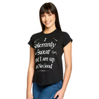 Imagen del producto Harry Potter - Camiseta de mujer Mischief Managed en negro