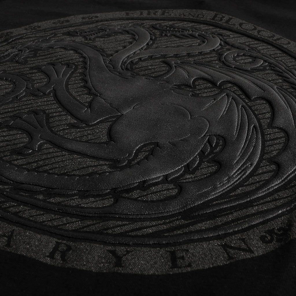 Imagen del producto Juego de Tronos - Camiseta negra con logo 3D de Targaryen Oscuro