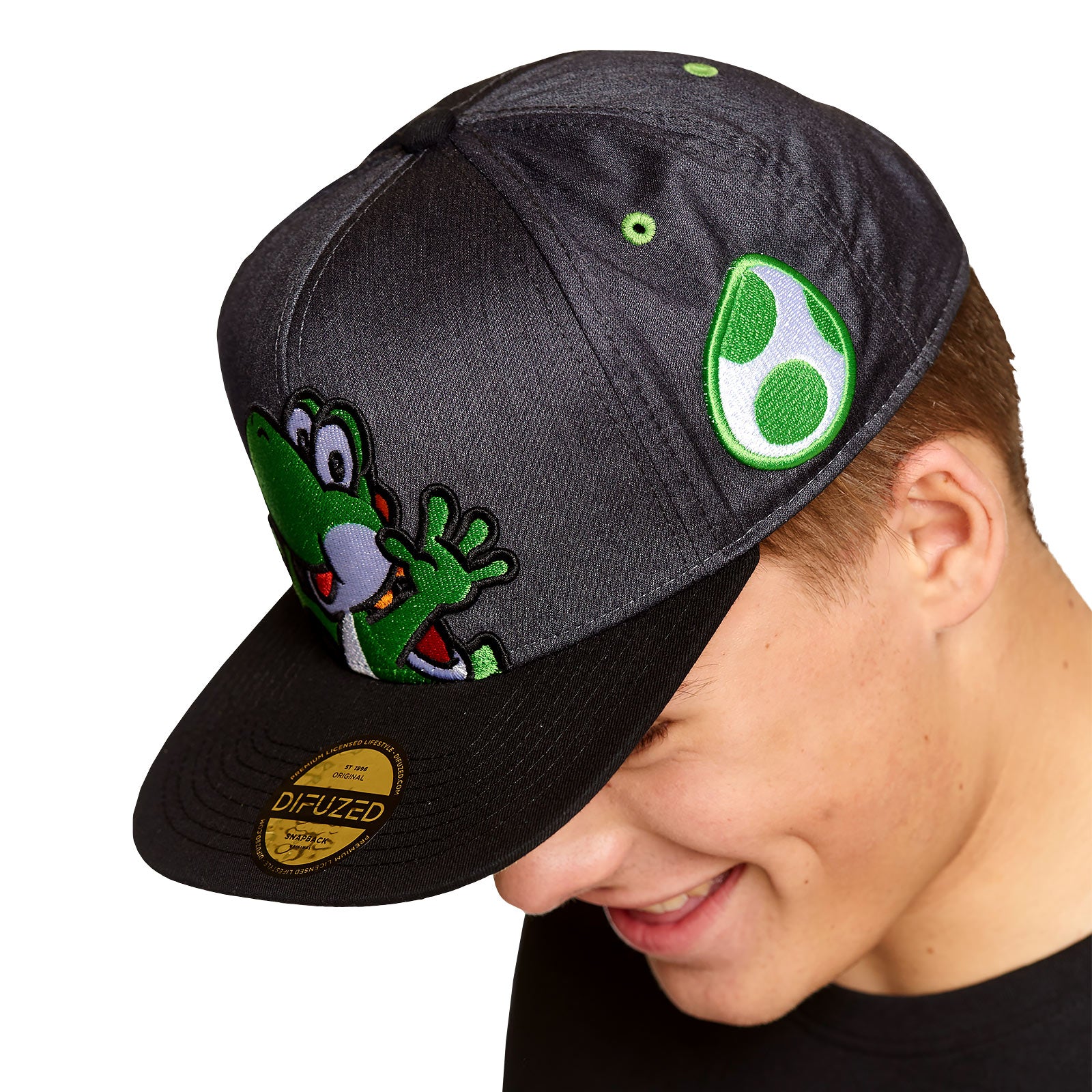 Imagen del producto Super Mario - Gorra Snapback de Yoshi gris