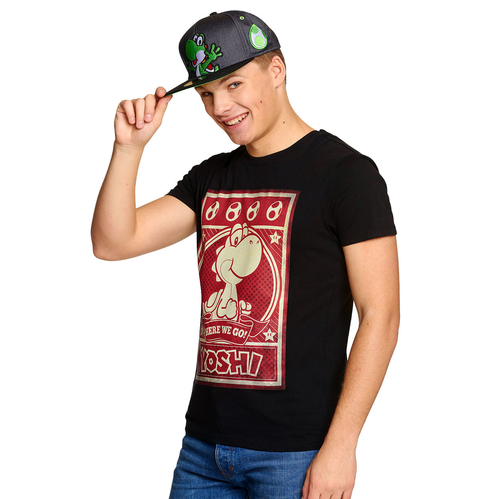 Imagen del producto Super Mario - Gorra Snapback de Yoshi gris
