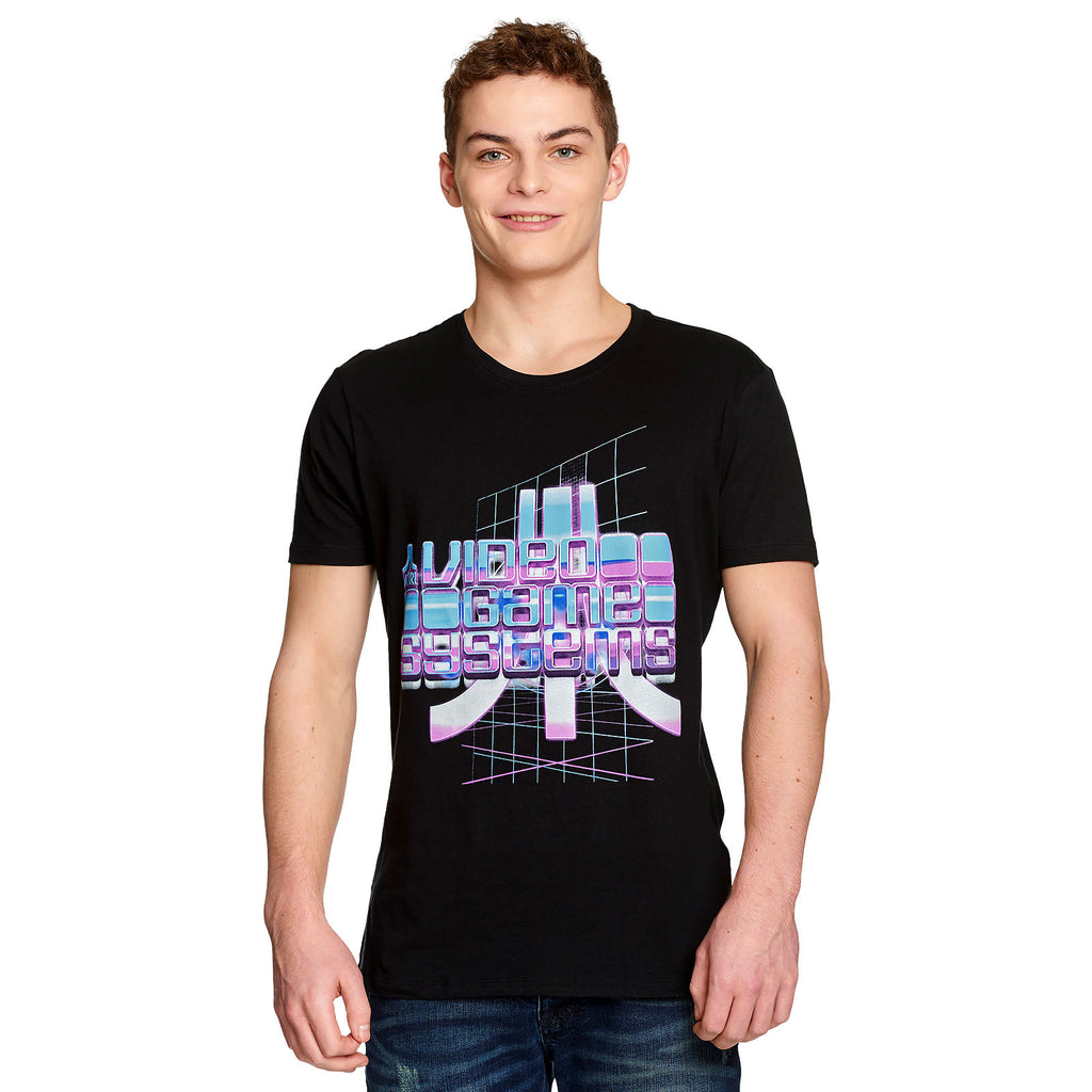 Imagen del producto Atari - Camiseta Retrowave de Video Game Systems en negro