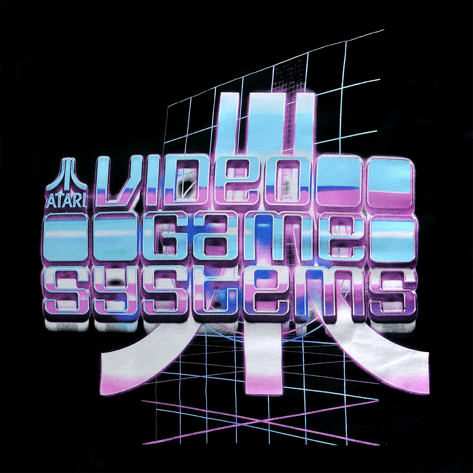 Imagen del producto Atari - Camiseta Retrowave de Video Game Systems en negro