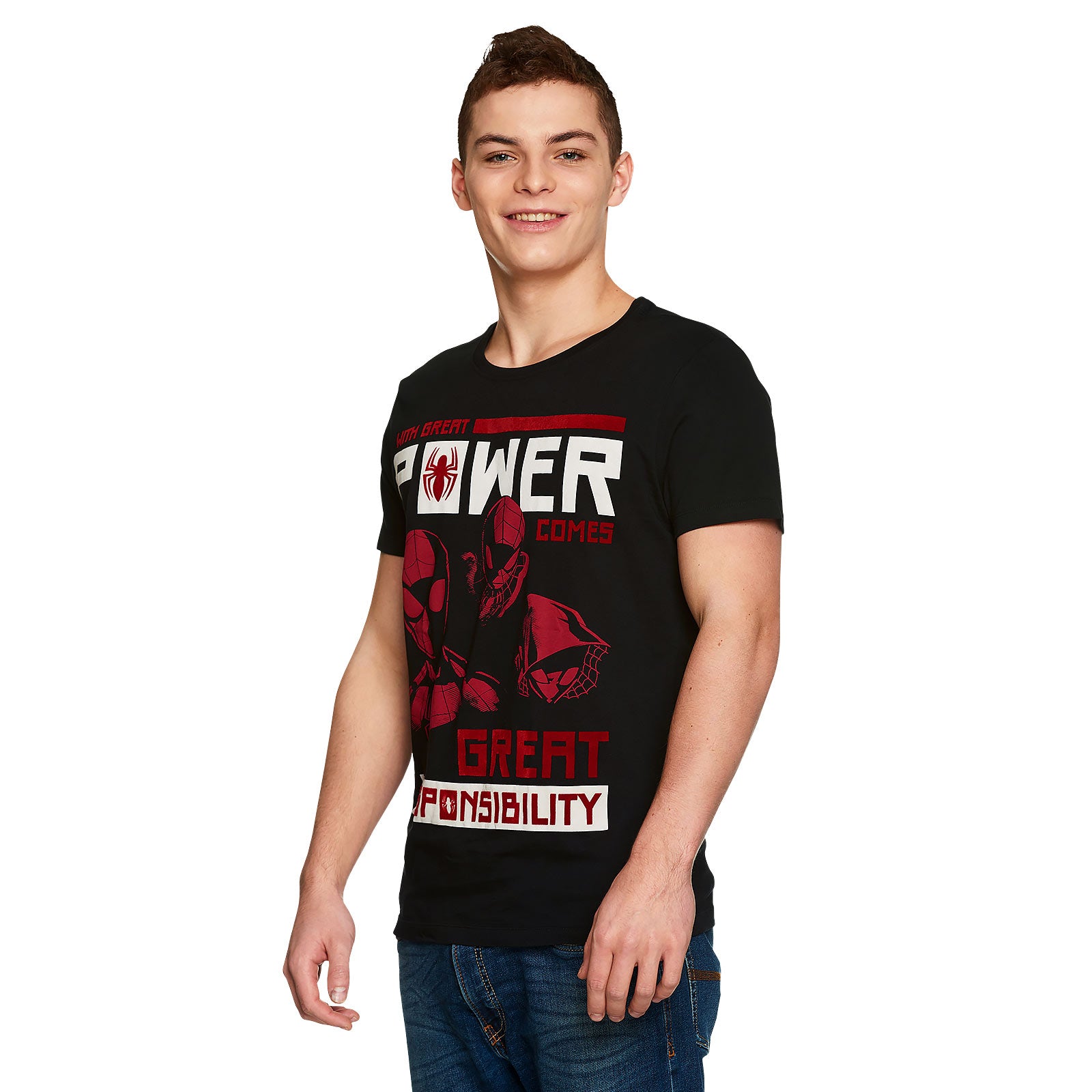 Imagen del producto Spider-Man - Camiseta Power vs. Responsibility negra