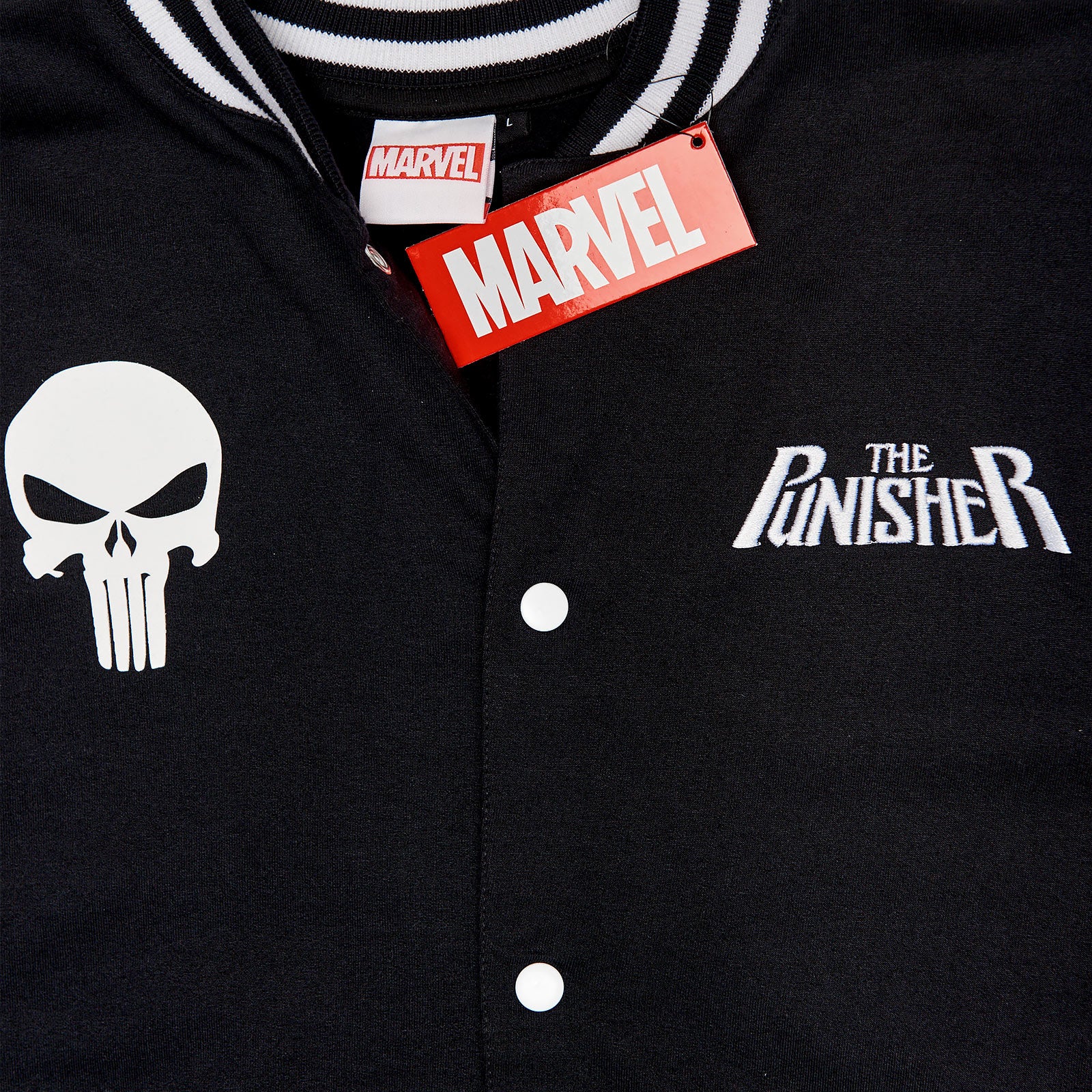 Imagen del producto Punisher - Chaqueta universitaria Skull negro-gris