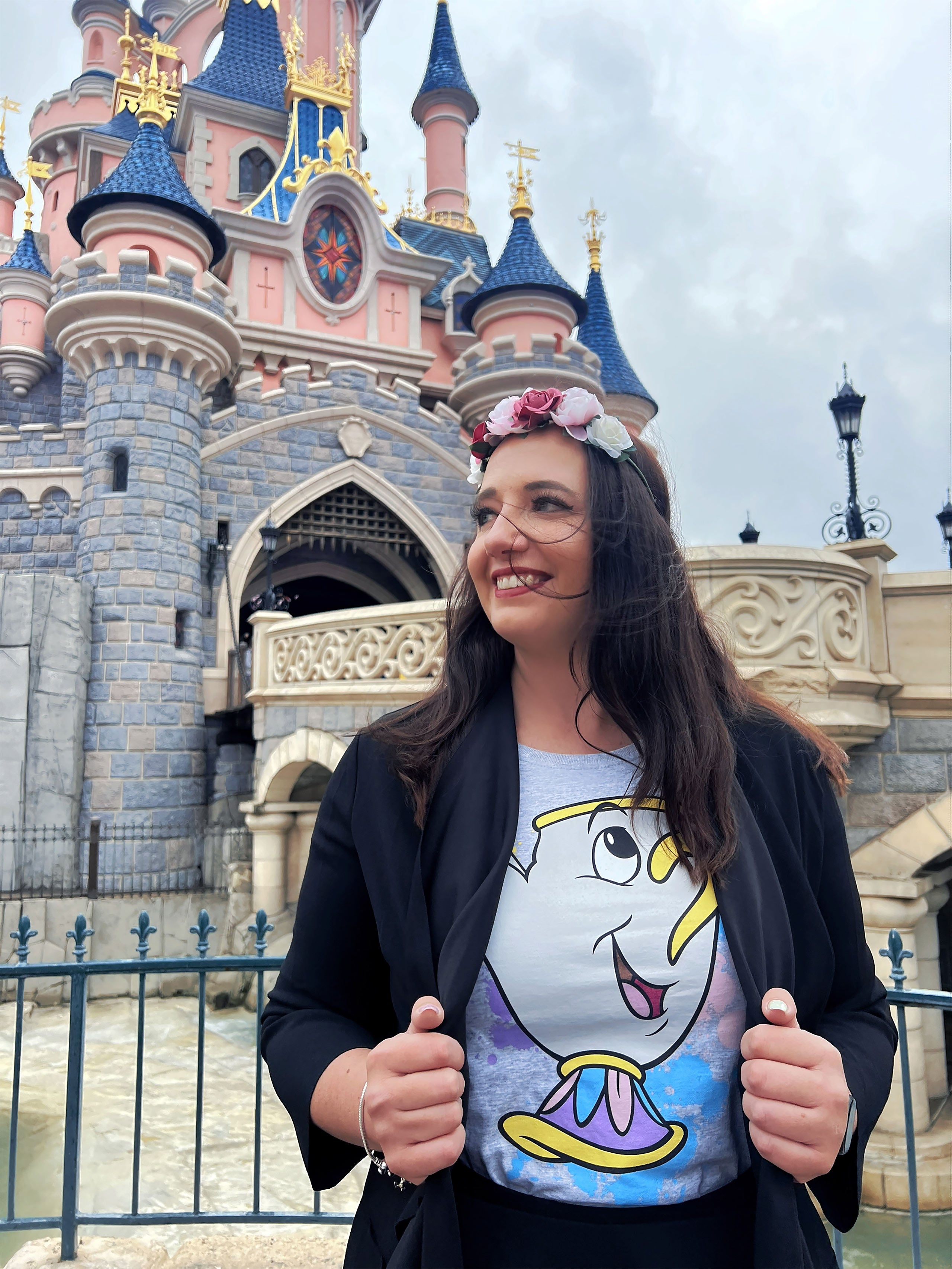 Product image Beauty and the Beast - Chip Splatter T-Shirt Women's Grey