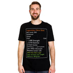 Imagen del producto Camiseta de Héroe Legendario de nivel 120 negra