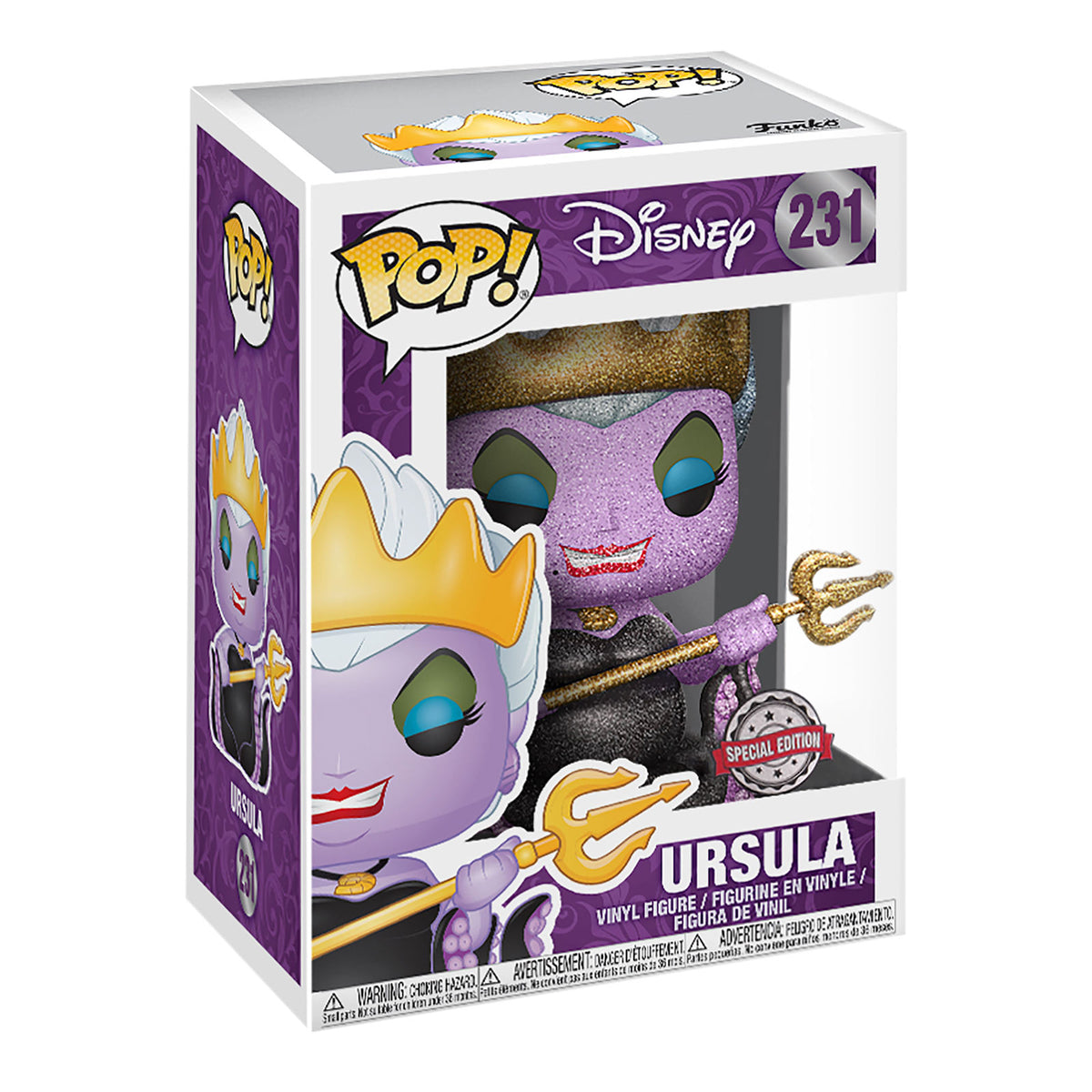 Imagen del producto Ariel - Figura Funko Pop de Úrsula con brillo