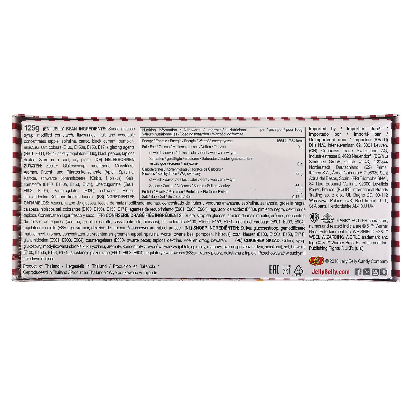 Imagen del producto Harry Potter - Caja de regalo de judías Bertie Botts 125g