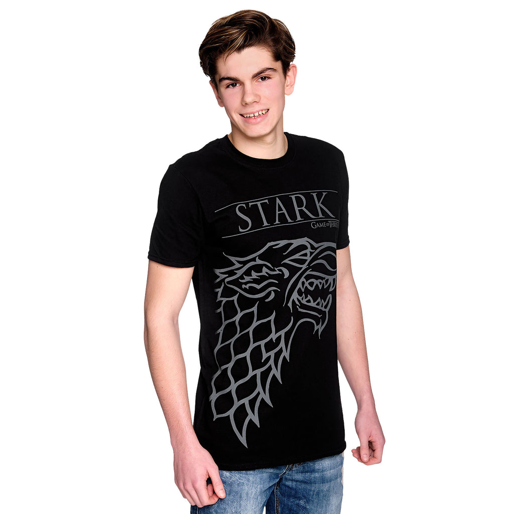 Imagen del producto Game of Thrones - Camiseta negra de la Casa Stark con el lobo huargo