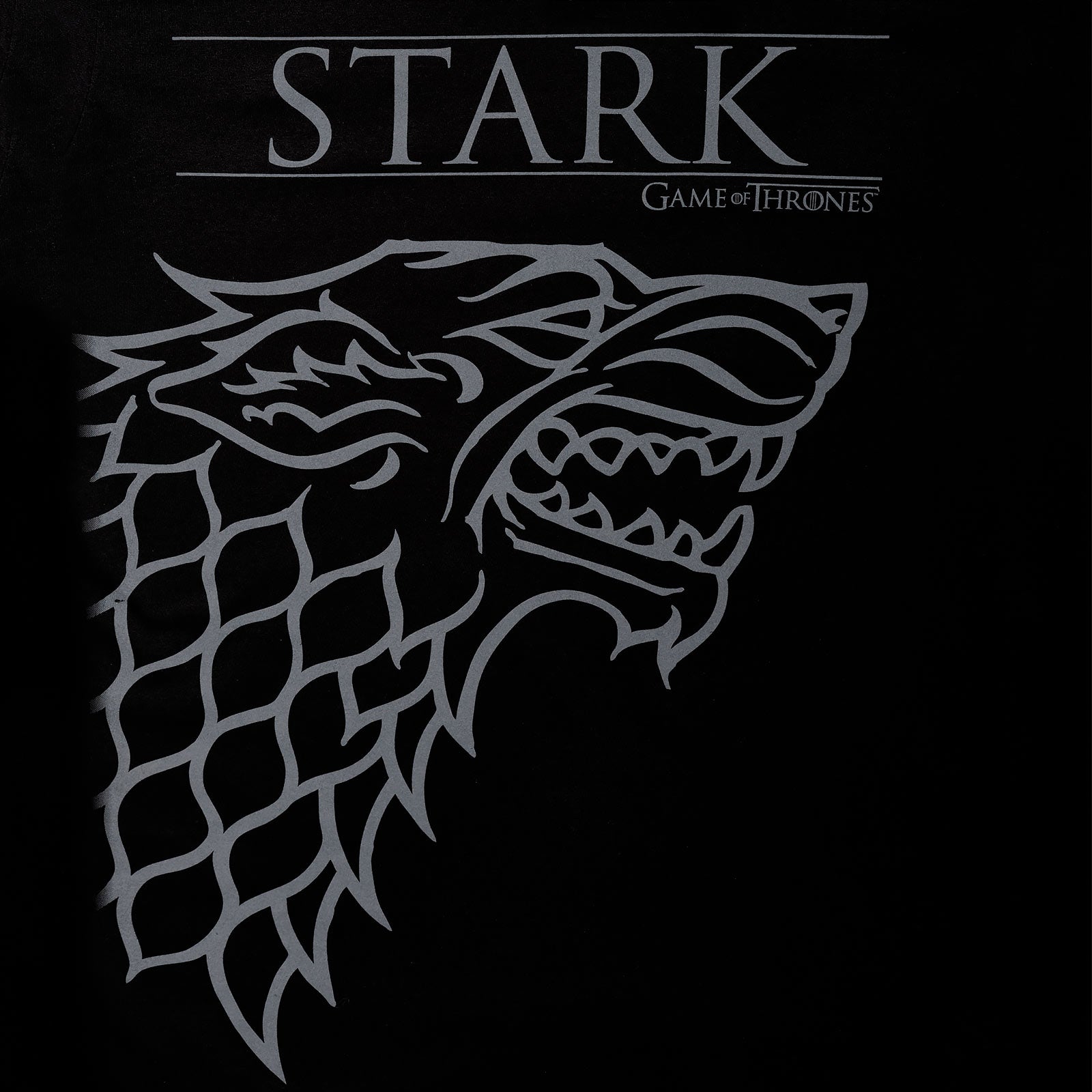 Imagen del producto Game of Thrones - Camiseta negra de la Casa Stark con el lobo huargo