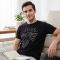Imagen del producto Game of Thrones - Camiseta negra de la Casa Stark con el lobo huargo