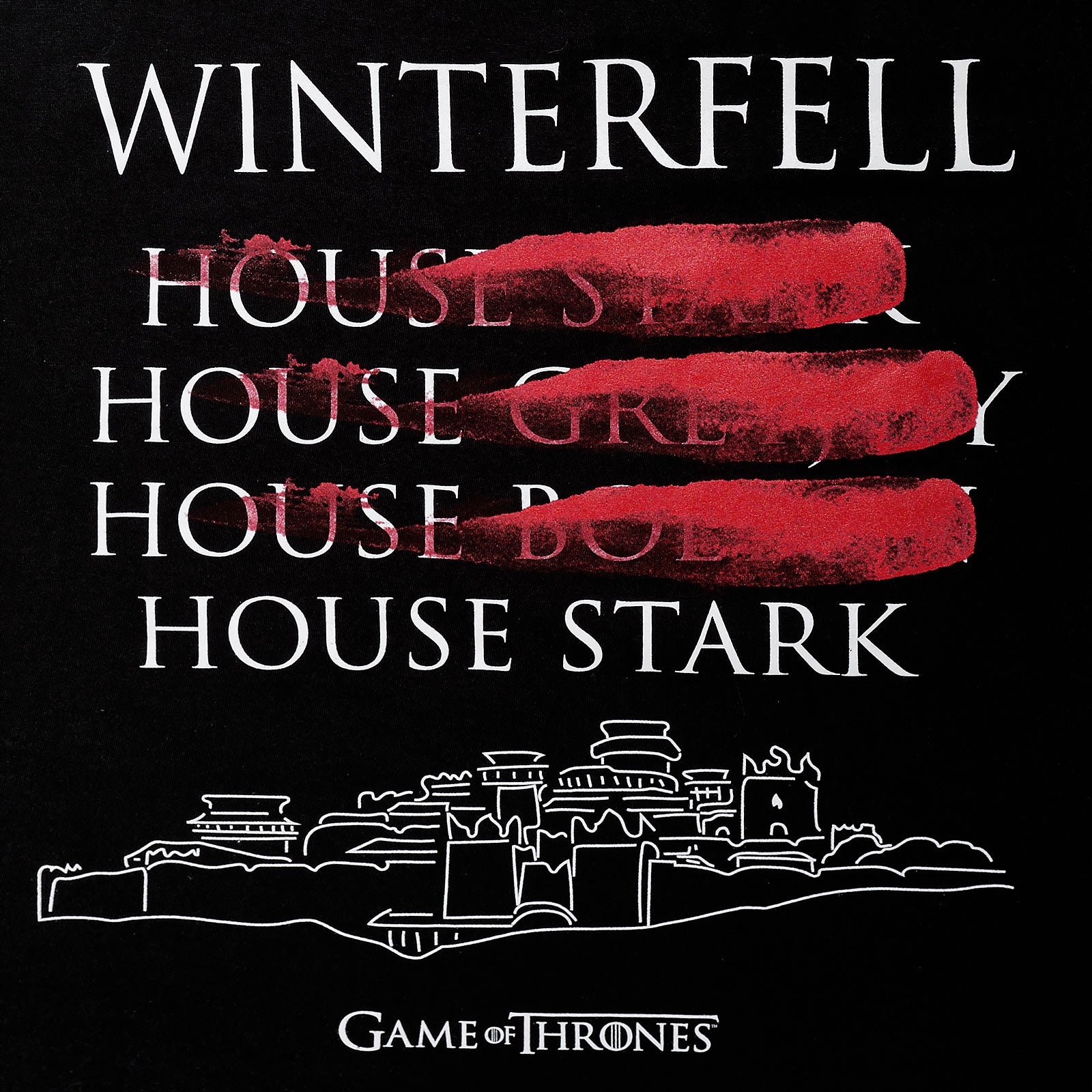 Imagen del producto Game of Thrones - Camiseta negra de los gobernantes de Winterfell