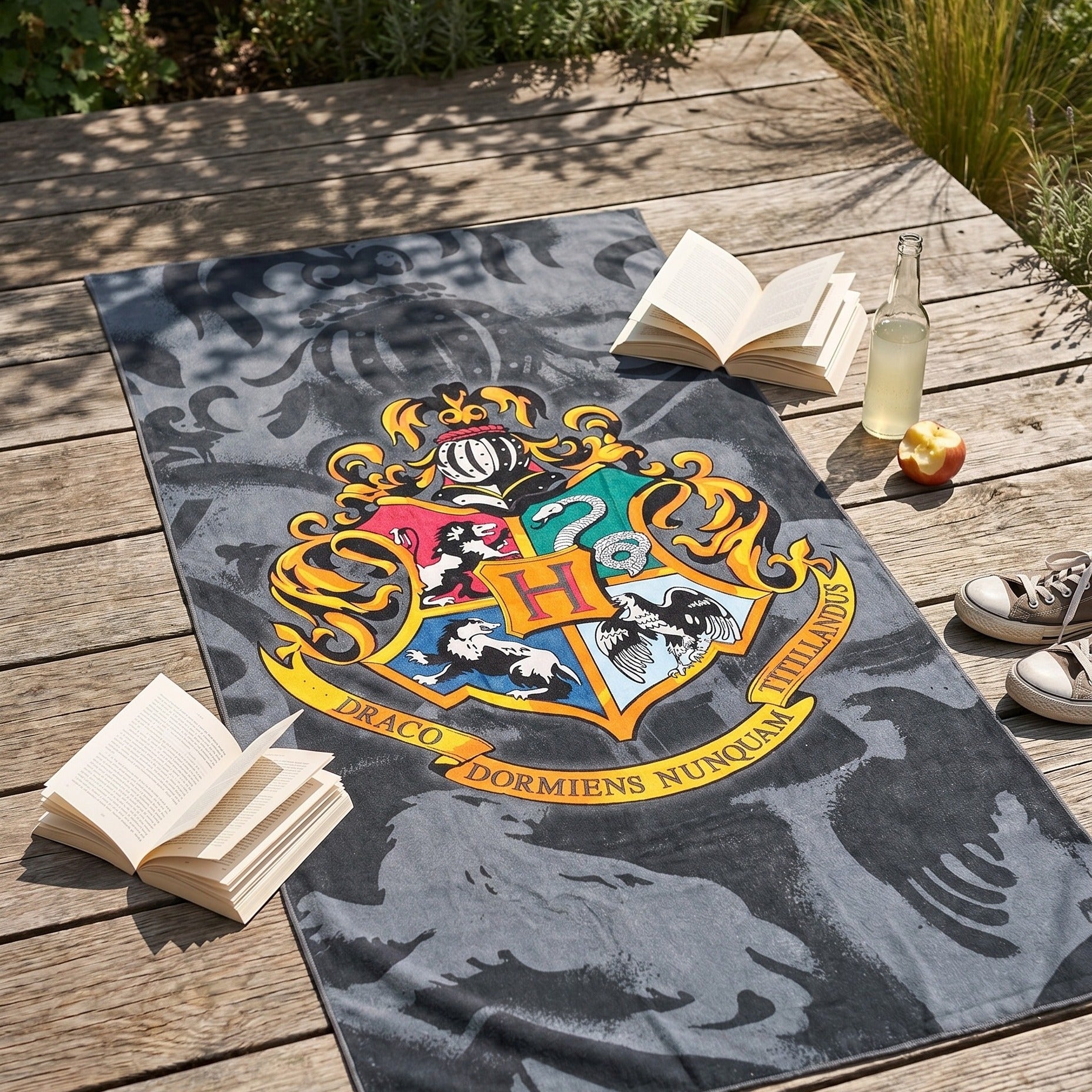Imagen del producto Harry Potter - Toalla de playa con escudo de Hogwarts