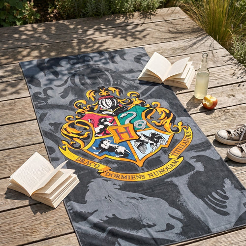 Imagen del producto Harry Potter - Toalla de playa con escudo de Hogwarts
