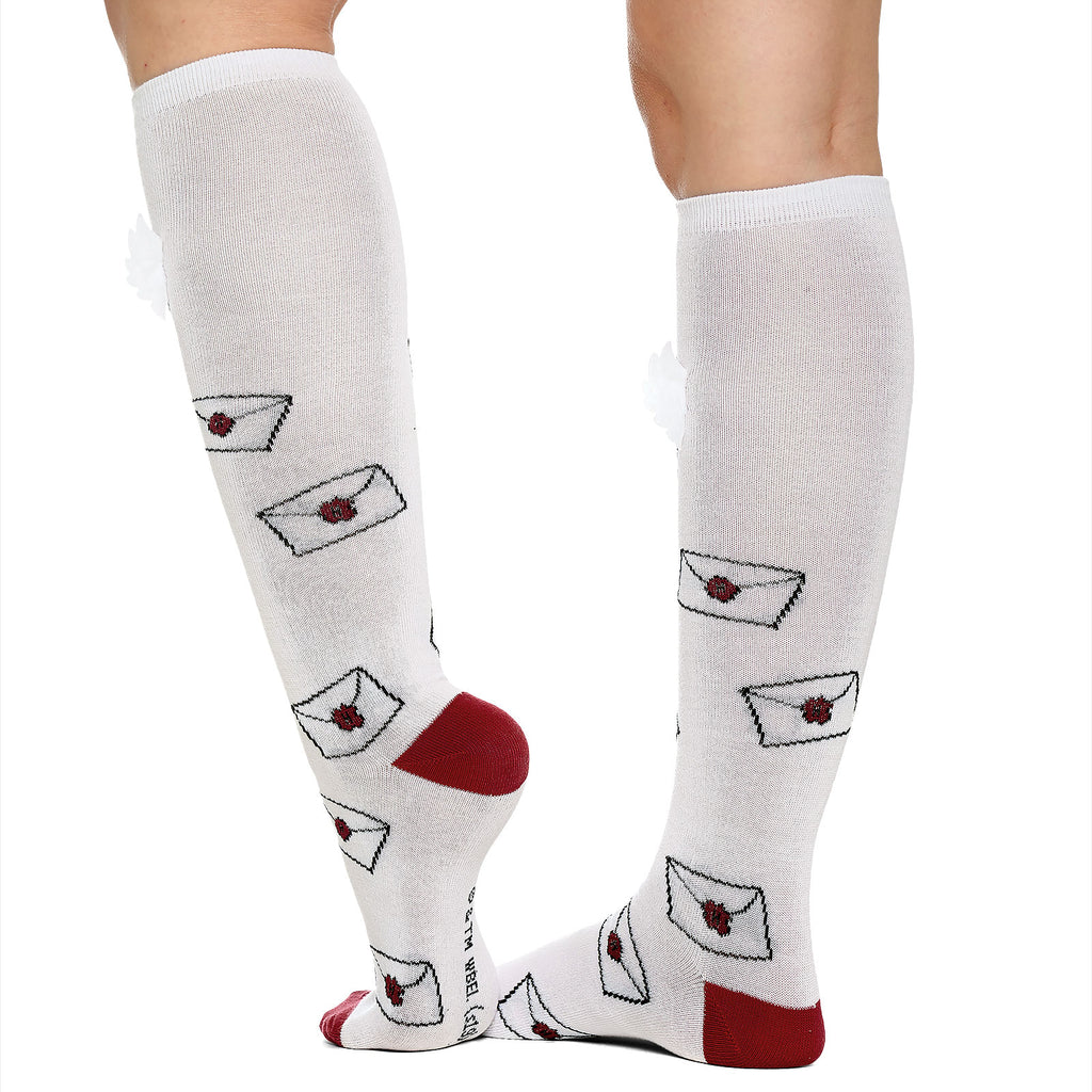 Imagen del producto Harry Potter - Calcetines hasta la rodilla Hedwig blancos