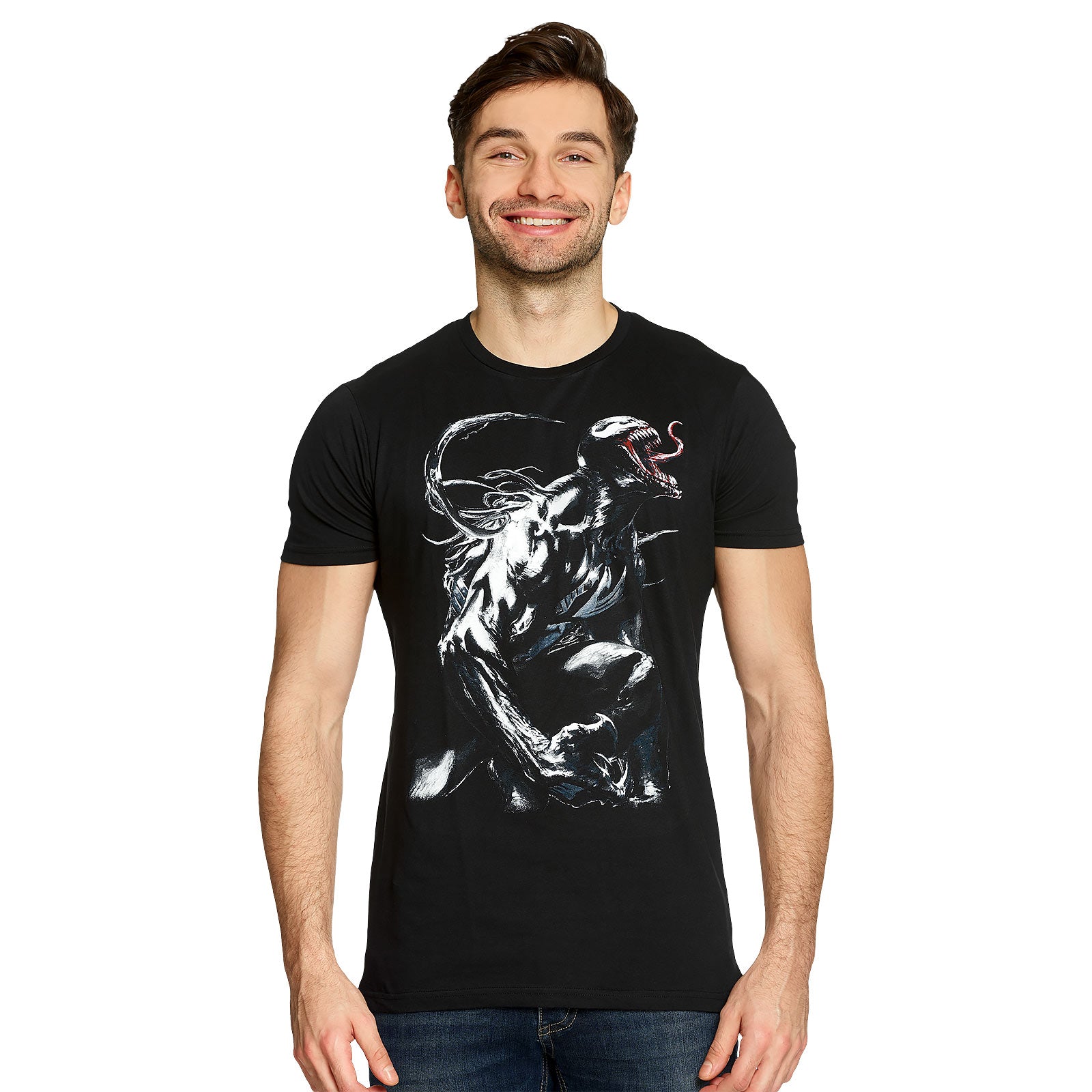 Imagen del producto Venom - Camiseta Symbiote Enfadado negra