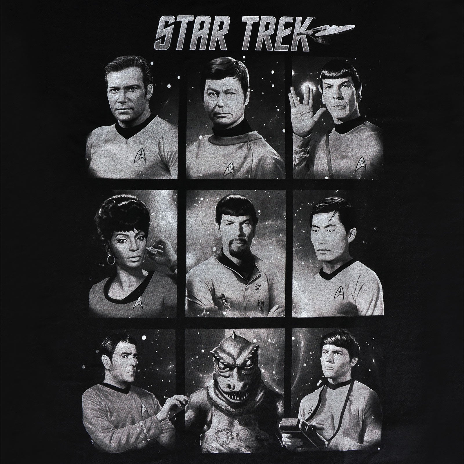Imagen del producto Star Trek - Camiseta de personajes negra