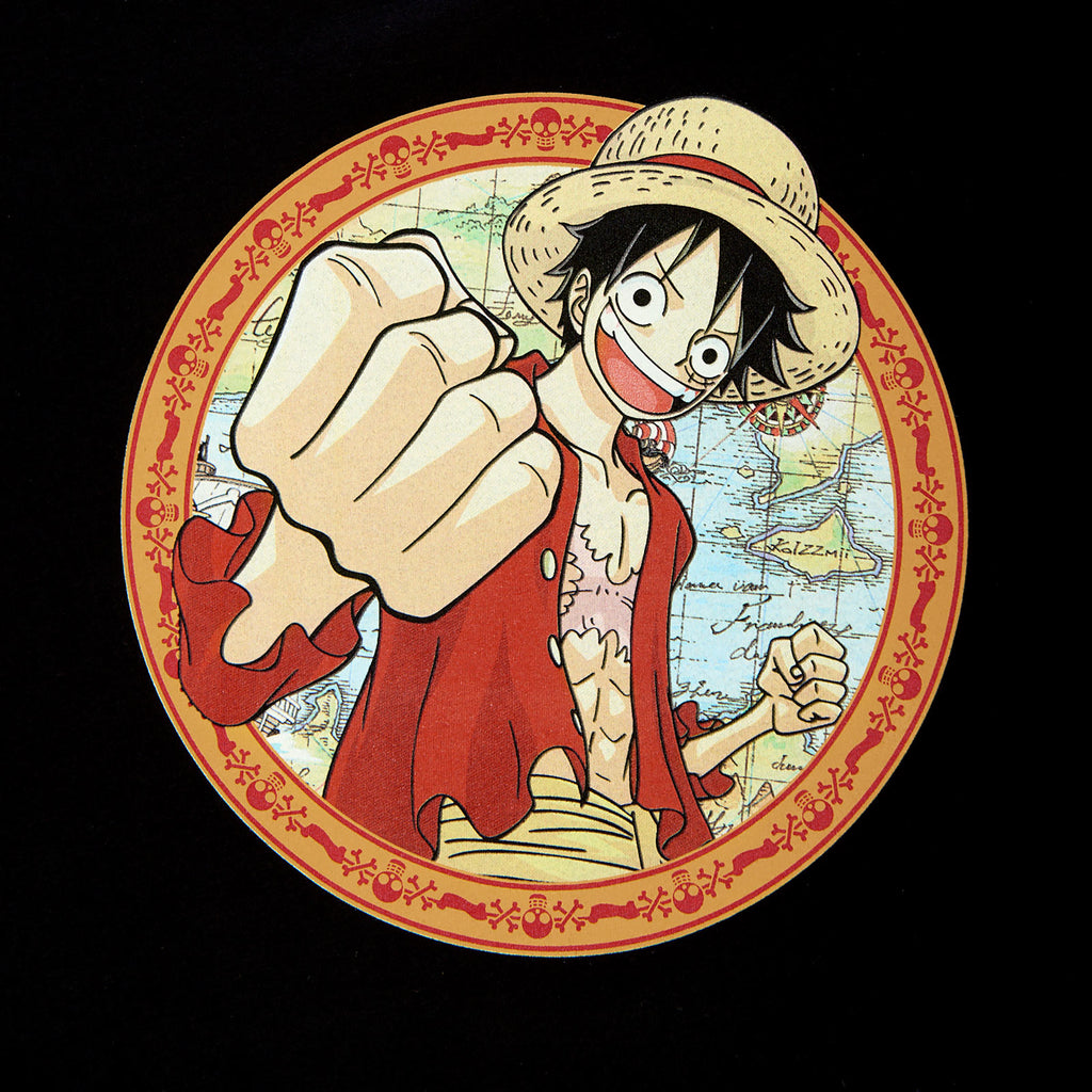 Imagen del producto One Piece - Camiseta negra de Ruffy Map