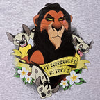 Imagen del producto El Rey León - Scar Rodeado de Tontos Camiseta de Mujer Gris