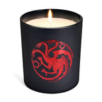 Imagen del producto Juego de Tronos - Vela del escudo de Targaryen en vidrio