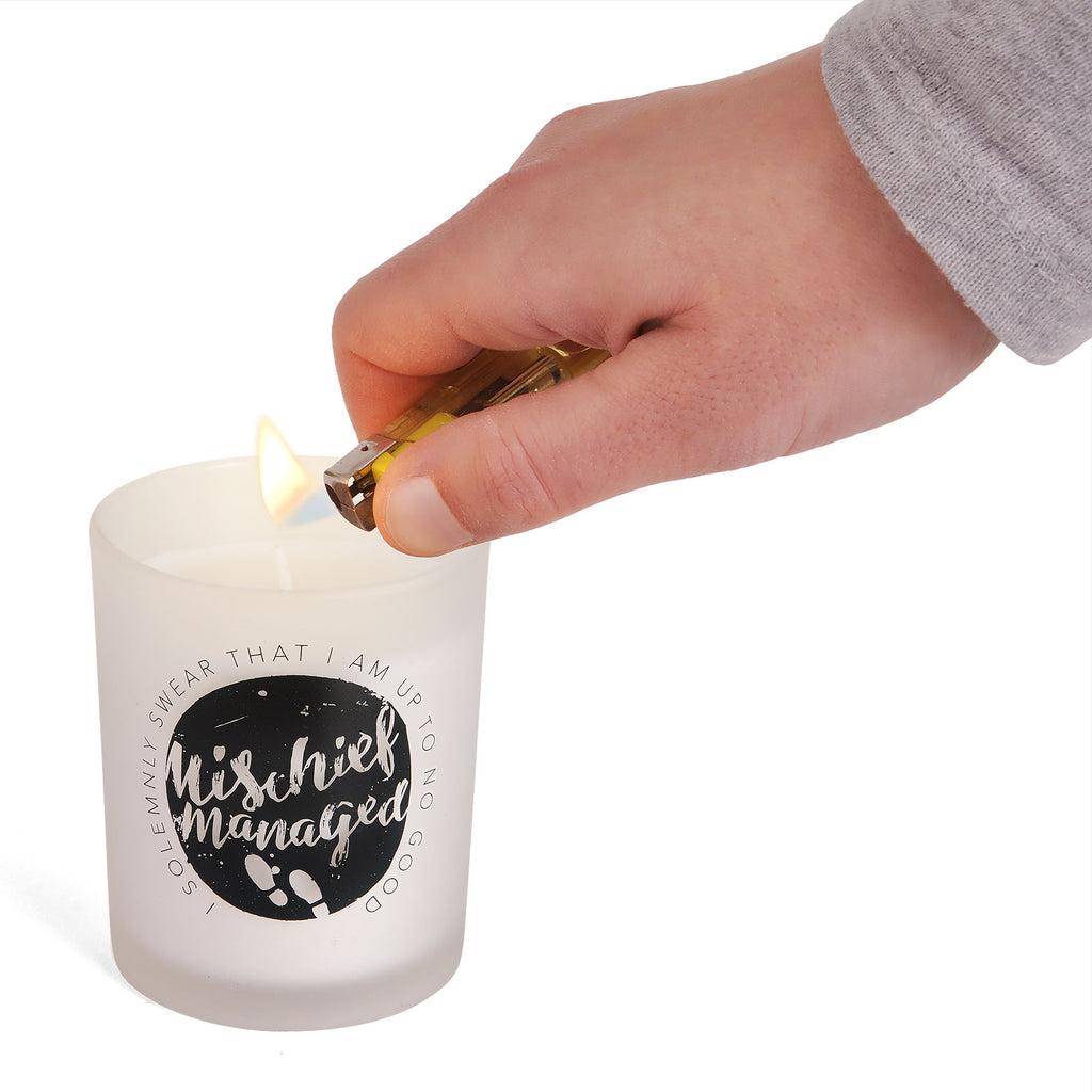 Imagen del producto Harry Potter - Vela Mischief Managed en vaso