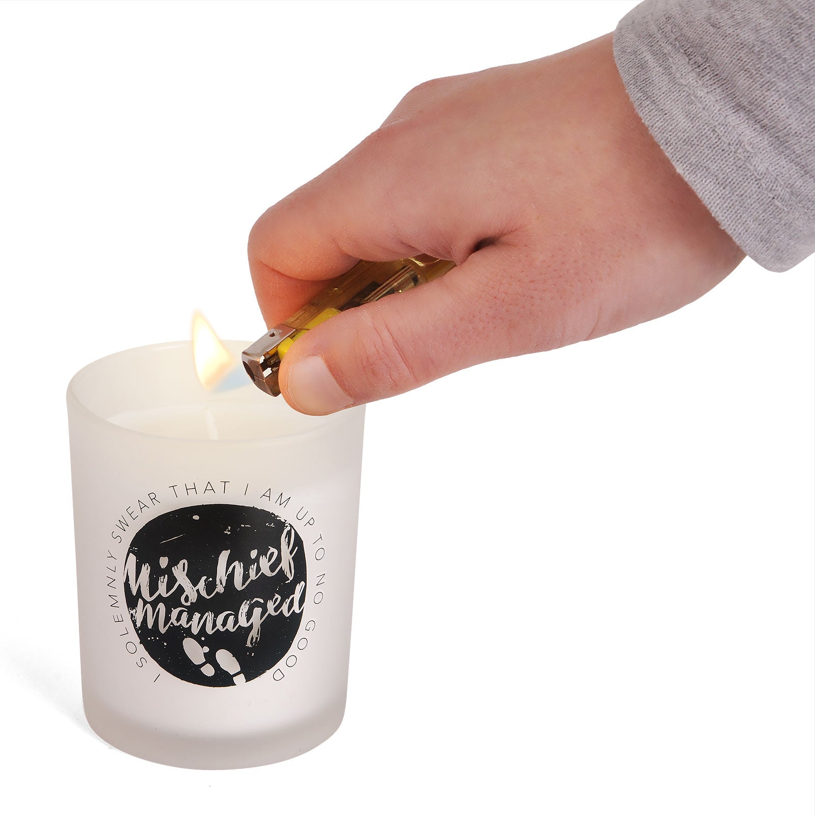 Imagen del producto Harry Potter - Vela Mischief Managed en vaso