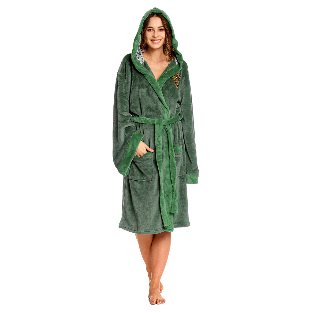 Imagen del producto Harry Potter - Bata de baño con escudo de Slytherin verde